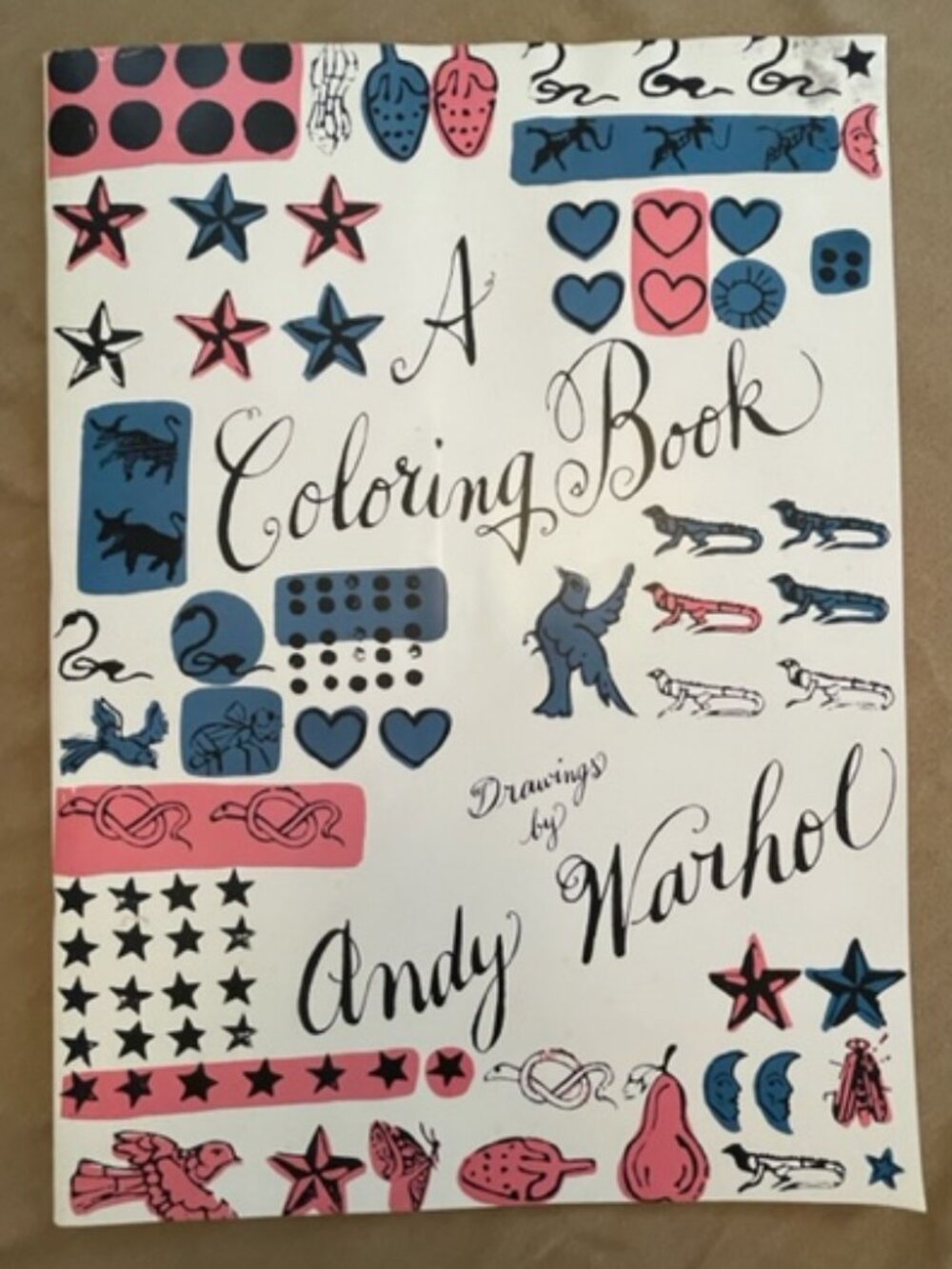 1990 Vintage Andy Warhol Coloring Book FIRST EDITION